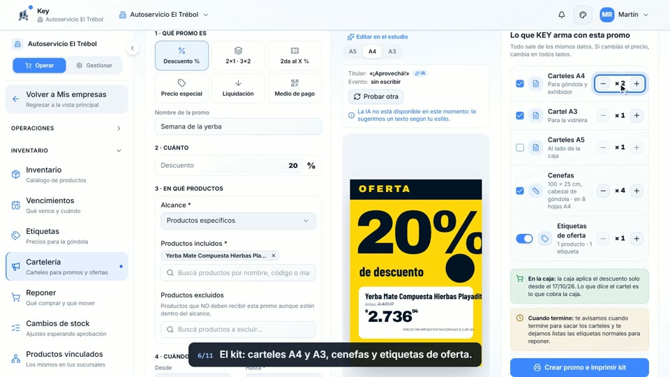 Paso 6: Lo que arma Key, en la pantalla de Key