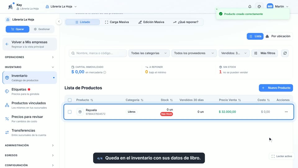 Paso 4: Guardalo, en la pantalla de Key