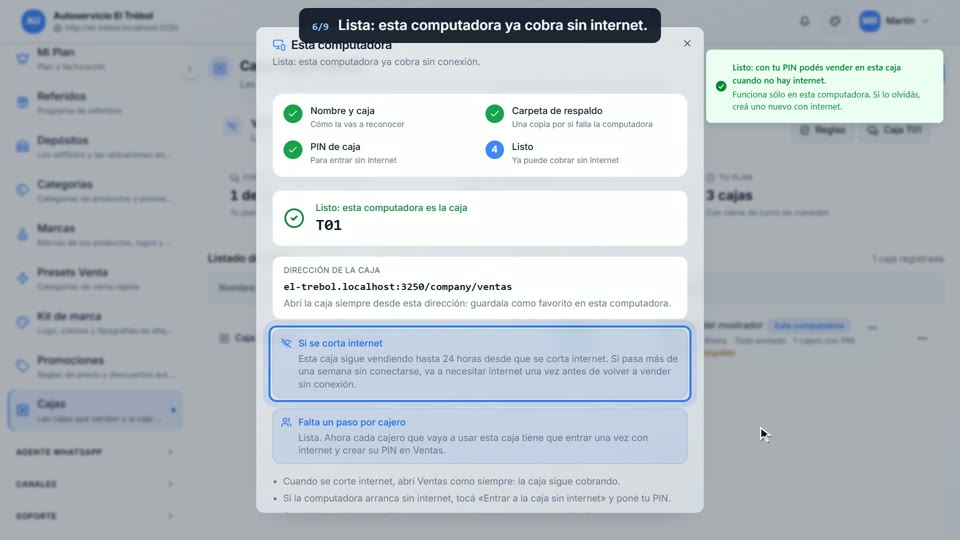 Paso 6: Lista, en la pantalla de Key
